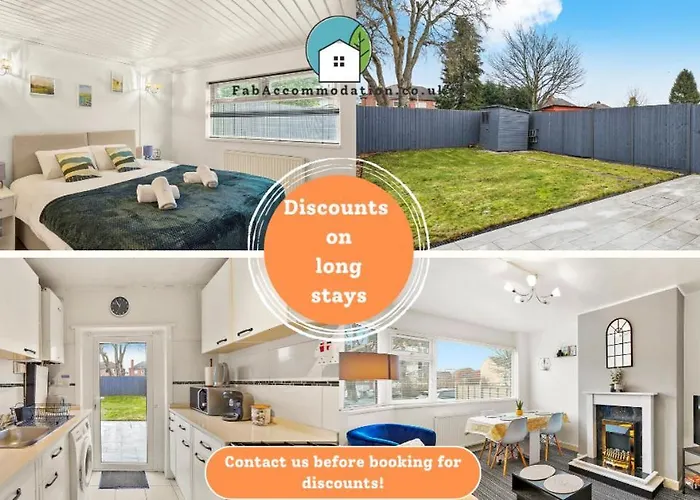 Private 2Bed-Parking & Garden-By Fabaccommodation